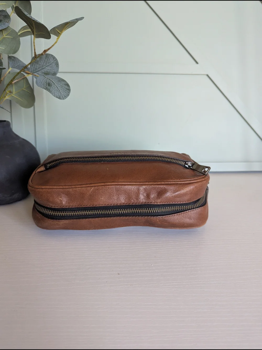 Coach Leather Dopp Kit Travel Kit.